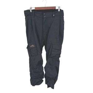 Polar Edge Mens L Pants Black Snow Water Resistant Ski Snowboard Gold Series